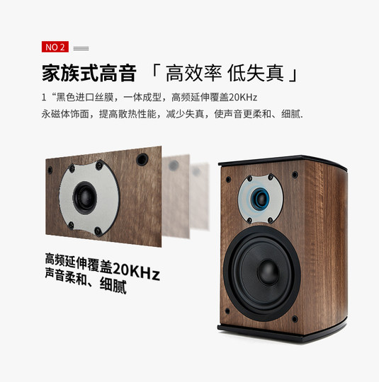 Jamo Regallautsprecher aus Holz, Stereo, HiFi