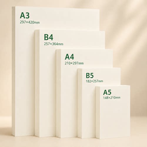 道林纸A4/A3/A5米黄米白80克100g120g150g书写B5B4试卷护眼打印纸 - 图0