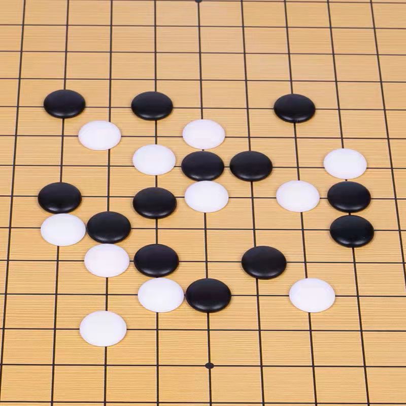 标准围棋子仿玉黑白子散装密胺子儿童磁性围棋子中小学生五子棋子 - 图2