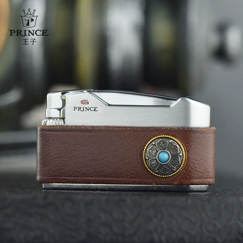 Новый продукт японский принц/принц ретро -колесный газ более легкая кожа шесть -характер мантра, чтобы подать мужчинам подарки