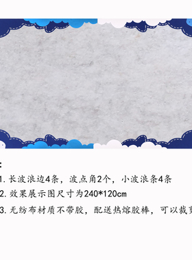 小学黑板报简约主题墙毛毡装饰