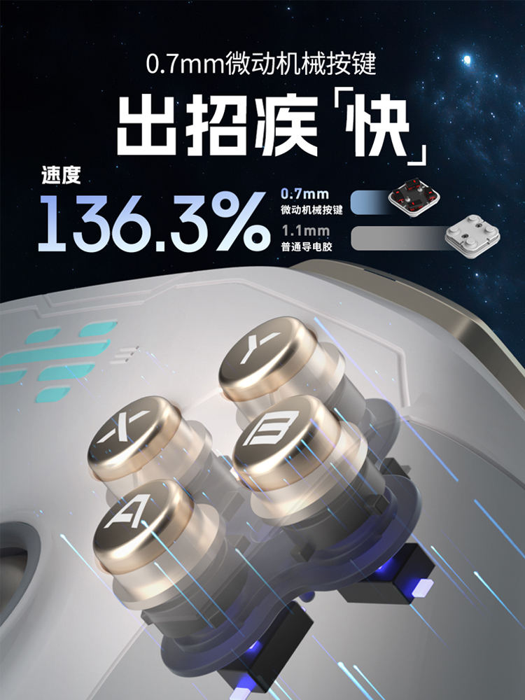 北通宙斯t6机械精英游戏手柄switch手柄pc电脑版无线手柄蓝牙原神steam手机ns双人成行xbox 手柄 - 图1