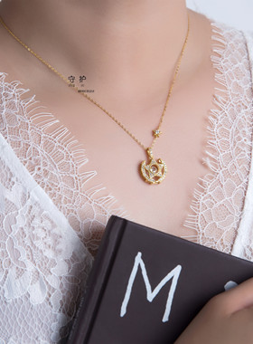 守护银女军恋五角星项链送军嫂