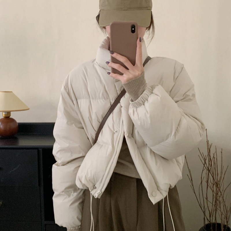 短款立领小个子羽绒服女秋冬季2025新款巨好看冬装面包服女款外套 - 图3