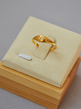 韩版时尚精致个性气质北极星小巧戒指食指戒气质百搭女