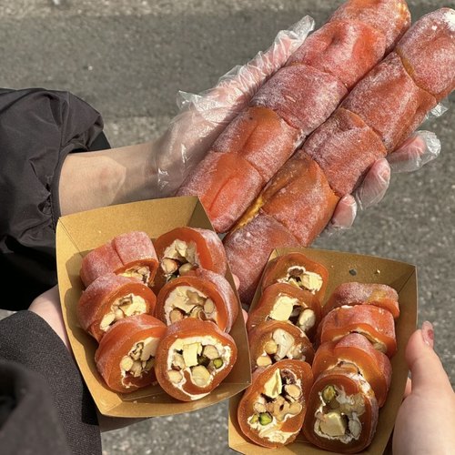 【最近爆火坚果黄油奶酪柿饼】正宗私房高品质400g六枚装现做包邮 - 图2