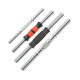 Solid pure steel dumbbell bar date core mercerized rubberized bar