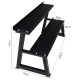 Hengda double layer kettlebell rack storage rack storage rack