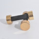 Hengda 2KG4KG golden dumbbells for women's home fitness equipment, a pair of foam handle fixed dumbbell sets