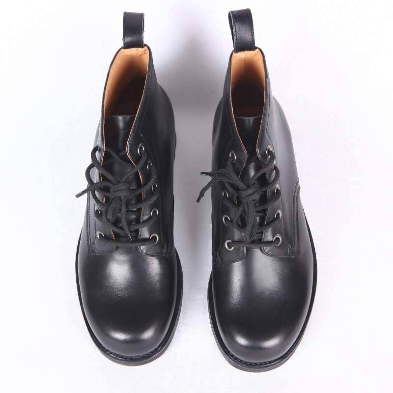 3516厂复古高腰皮鞋 真皮圆头休闲头层牛皮春秋单皮靴系带马丁靴,淘宝优惠券,粉丝福利购,淘宝优惠卷