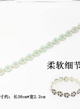 2026新款长款蓝色海洋星星刘海贴碎发贴魔术贴发箍发带头箍女生粘