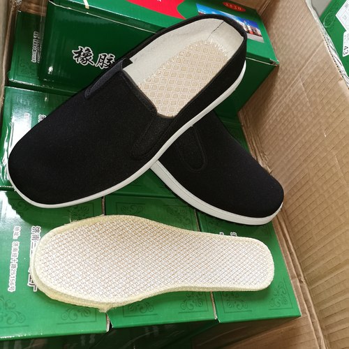 正品3520布鞋软底黑布鞋男鞋防水橡胶复合底休闲防滑中老年透气鞋 - 图1
