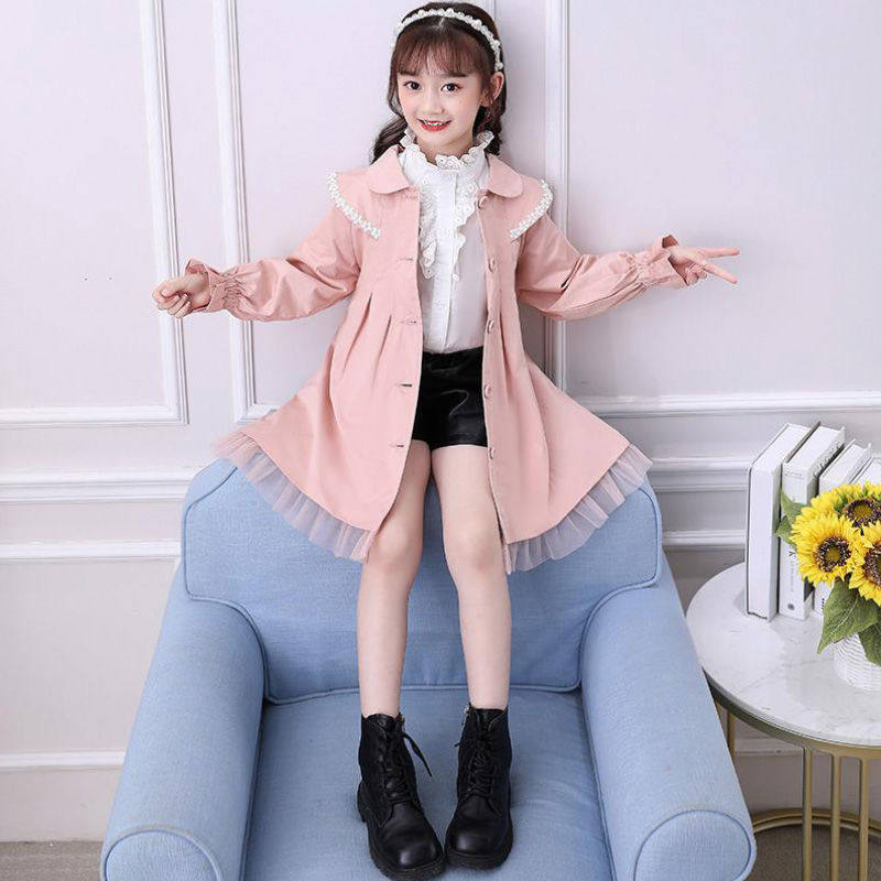 女童外套春秋季2025新款洋气女孩中大童秋款儿童秋装风衣时髦童装,淘宝优惠券,粉丝福利购,淘宝优惠卷