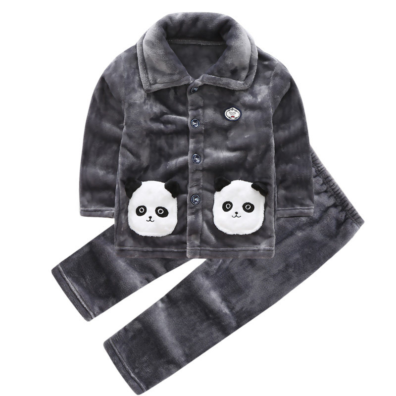 秋冬季儿童法兰绒加厚睡衣男孩女孩珊瑚绒家居服女童男童保暖套装,淘宝优惠券,粉丝福利购,淘宝优惠卷