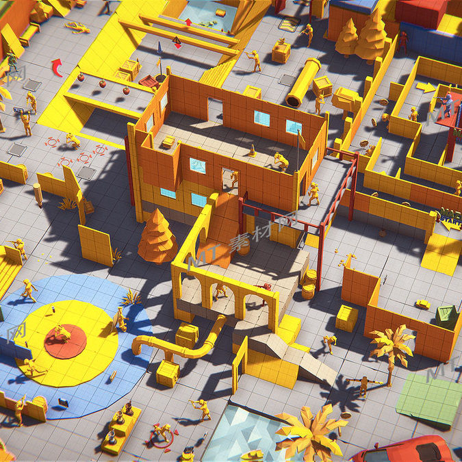 UE5.0虚幻5.0卡通多边形游戏原型场景素材POLYGON Prototype Pack,淘宝优惠券,粉丝福利购,淘宝优惠卷