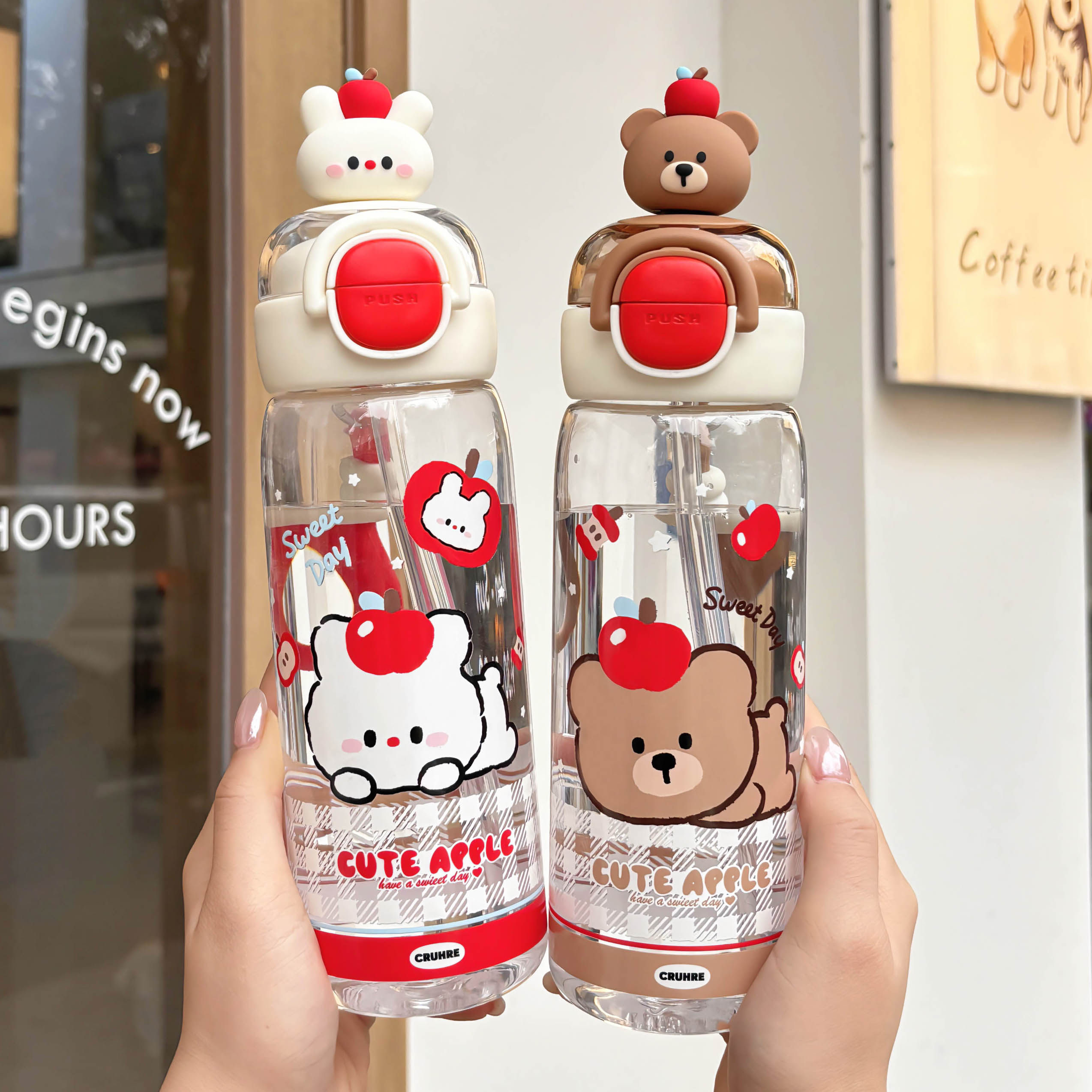 可爱儿童吸管杯夏季高颜值tritan塑料杯防摔便携学生水杯上学专用,淘宝优惠券,粉丝福利购,淘宝优惠卷