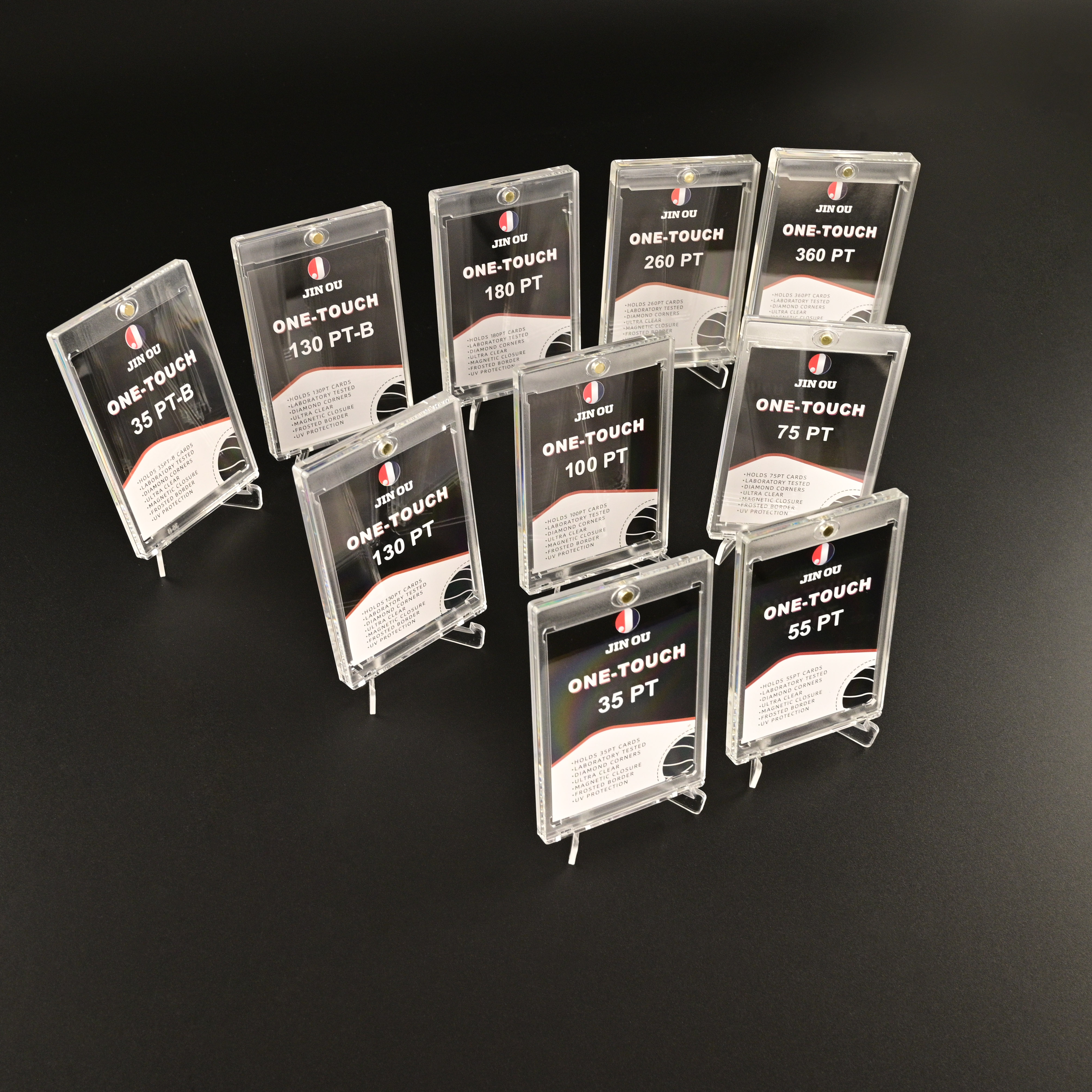 卡砖35PT-360PT高透覆膜强磁防UV球星卡砖 拍立得 万智牌收纳展示 - 图2