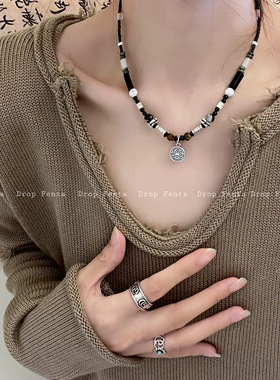 925纯银天然石串珠情侣好寓意