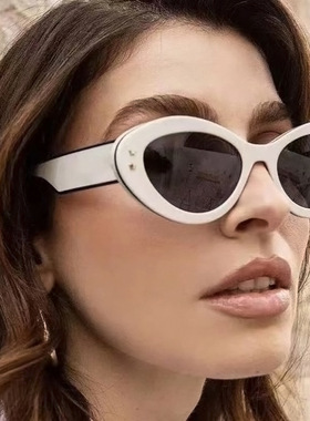 保罗雷朋官网新款辣妹墨镜椭圆猫眼复古太阳镜女街拍网红眼镜五角