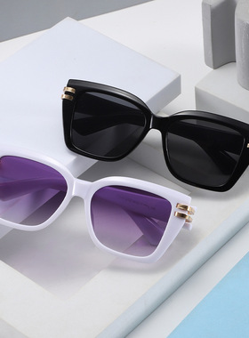 保罗雷朋官网欧美风墨镜女潮新款方框圆脸显瘦防紫外线UV400近视