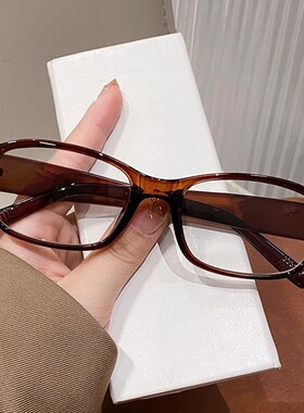 保罗雷朋官网复古红色小框椭圆装饰眼镜架无镜片素颜神器平光镜凹