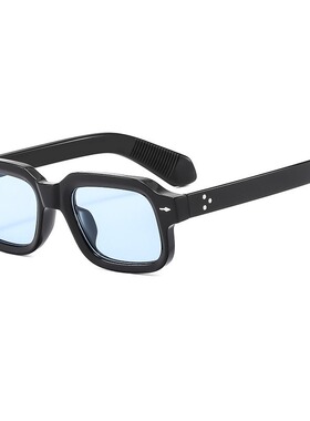 保罗雷朋官网欧美新款潮方框箭头太阳镜ins跨境男士米钉墨镜复古