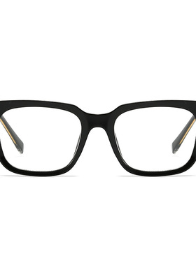 保罗雷朋官网韩版方框插芯TR90平光镜防蓝光黑色框架镜素颜眼镜男