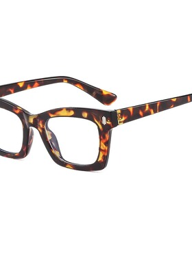 保罗雷朋官网跨境新款包花平光镜小方框防蓝光镜架女欧美潮流凹造