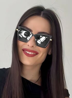 保罗雷朋官网2025跨境新款眼镜欧美女士大框防蓝光平光镜复古百搭