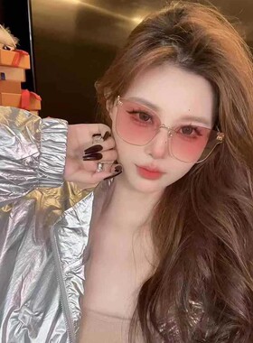 保罗雷朋官网新款欧美太阳镜女高档无框切边高级感大牌太阳镜蝴蝶