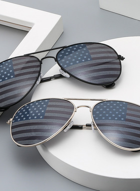 保罗雷朋官网3025美国国旗独立日太阳镜蛤蟆墨镜男金属双梁经典复