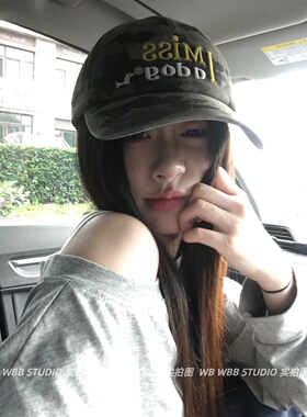 imissadog刺绣棒球帽小众帽子