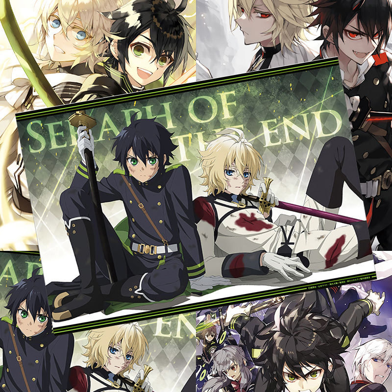 终结的炽天使海报一濑红莲百夜米迦尔二次元房间装饰宿舍卧室壁纸,淘宝优惠券,粉丝福利购,淘宝优惠卷