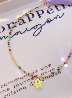 项链女甜酷怪兽独眼锁骨9134A03