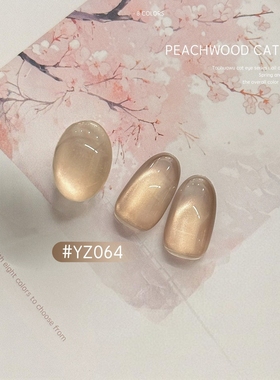 2025年新款桃花坞裸色粉猫眼甲油胶罐2025年新款色系玻璃珠美甲