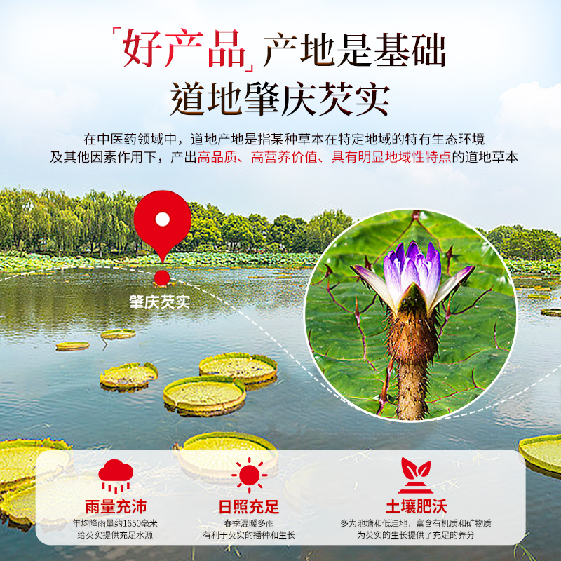 余仁生芡实新鲜肇庆欠实茨实红皮鸡头米干货圆润饱满口感粉糯官方