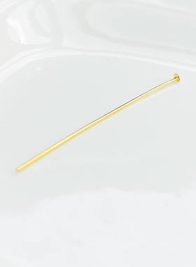纯铜镀18k9字针串珠饰品金属材料