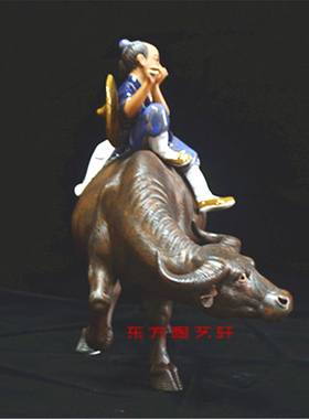 生肖牛石湾公仔开业送礼工艺品