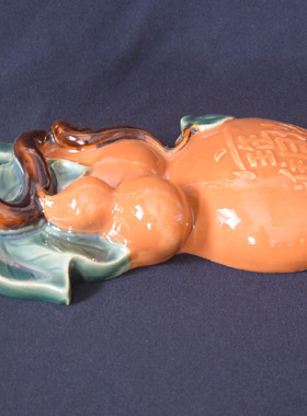 生肖牛日进斗金石湾公仔工艺品