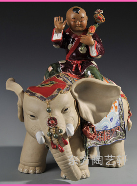 石湾公仔风水招财陶瓷开业礼品