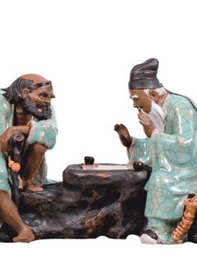 石湾公仔刘泽棉八仙过海工艺品