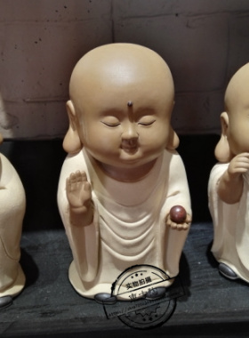 陶瓷摆件石湾公仔酒柜礼物小佛像