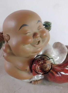 如意陶瓷招财石湾公仔礼品大肚佛