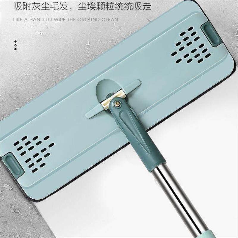 免手洗平板带桶拖把刮刮乐自动甩水懒人家用耐用一拖净神器墩布桶 - 图1