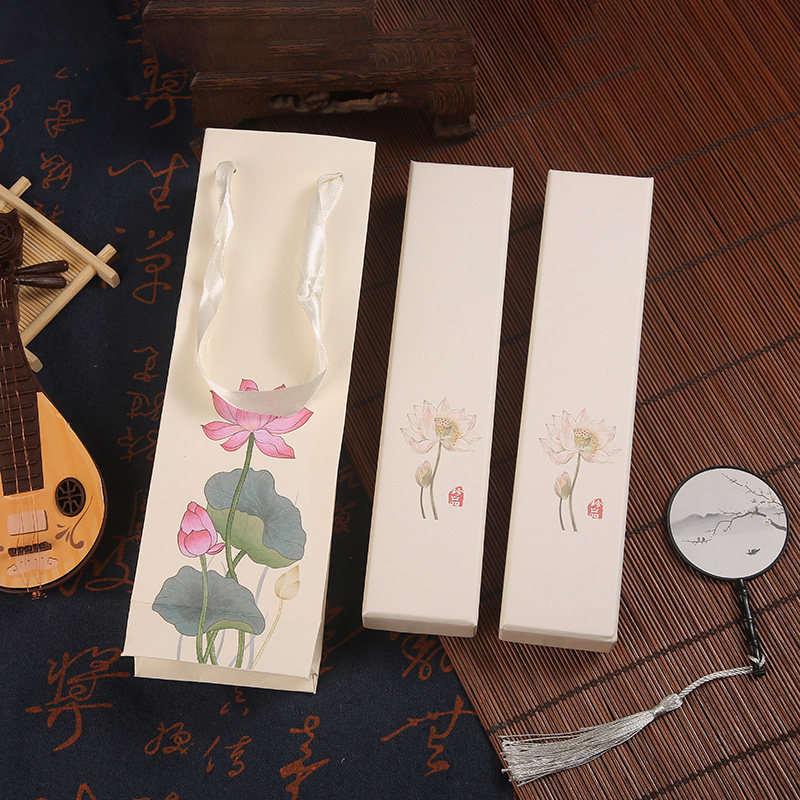 复古中国风长条发簪子新中式天地盖项链专用收纳盒首饰品盒子,淘宝优惠券,粉丝福利购,淘宝优惠卷