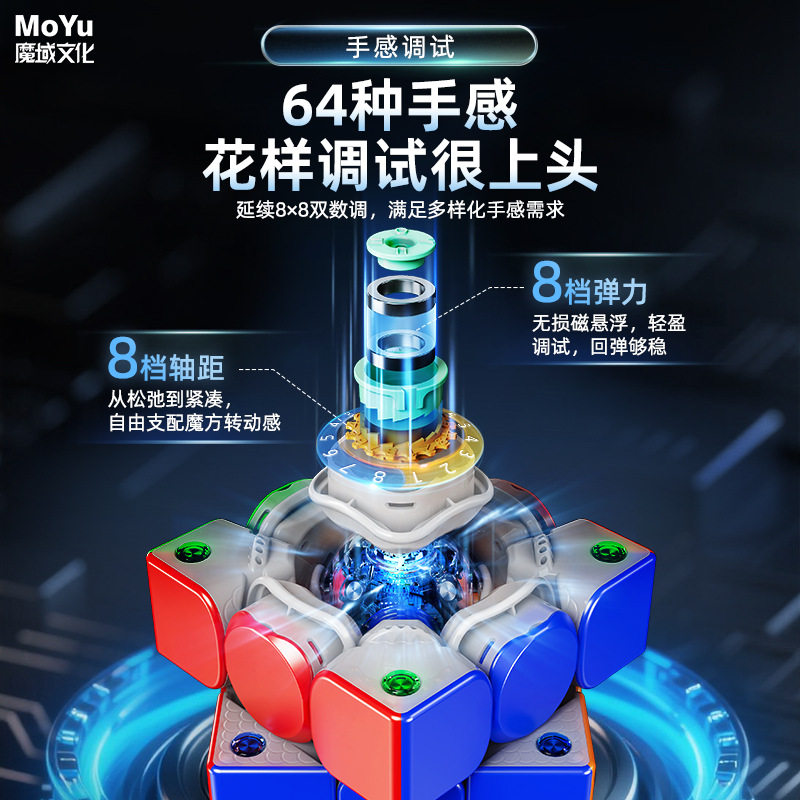 魔域威龙V11智能AI磁力磁悬浮魔衣版陀螺仪充电盒座魔方比赛专用 - 图2