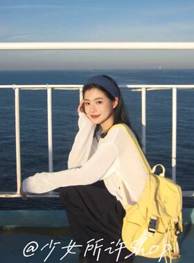 韩国蓝色宽边发箍女款高颅顶