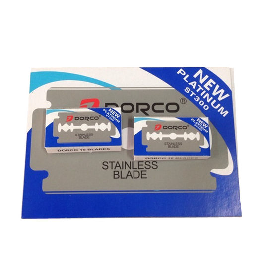 包邮 原装正行货DORCO韩国德高不锈钢双面剃须刮眉刀片 100片28元