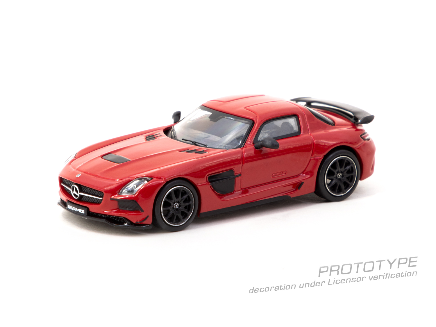 TW现货Tarmac Works合金1:64车模型Black Series奔驰SLS BS银色 - 图3