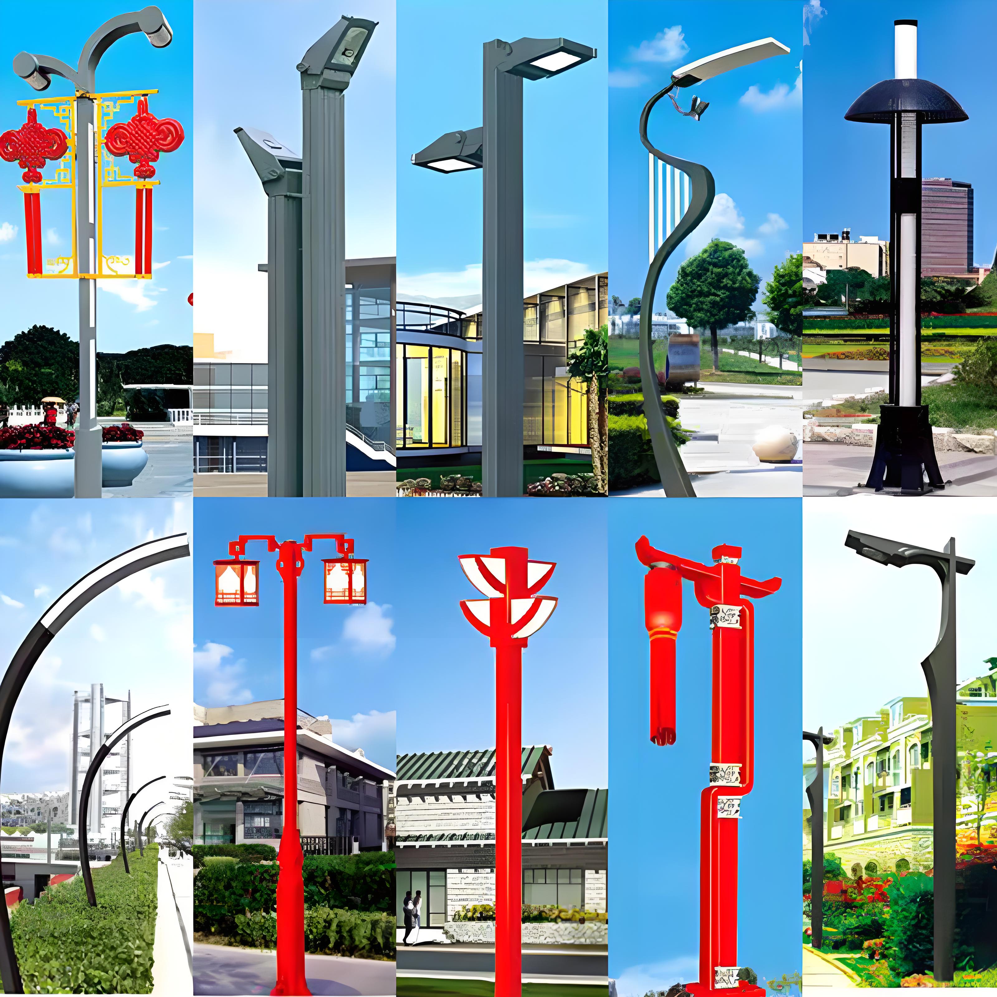 定制大型户外庭院景观灯太阳能路灯市政公园道路灯杆园林高杆灯 - 图2